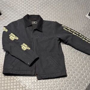 Darc Sport Black service Jacket with Yellow Wolf Embroidery